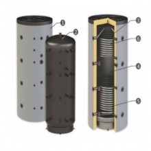 Буферен съд Sunsystem PBM-R2 1000 FL две серпентини