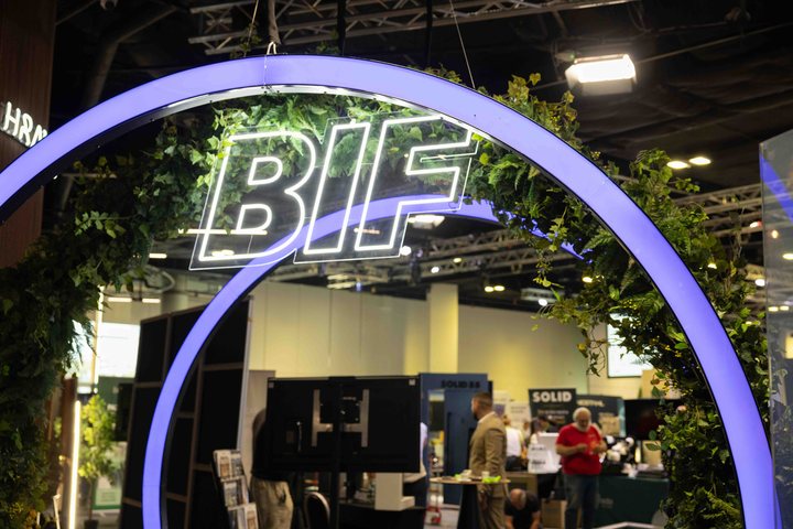 Входът към Building Innovation Forum 2026. Снимка: Градът Медиа Груп / BIF 2026